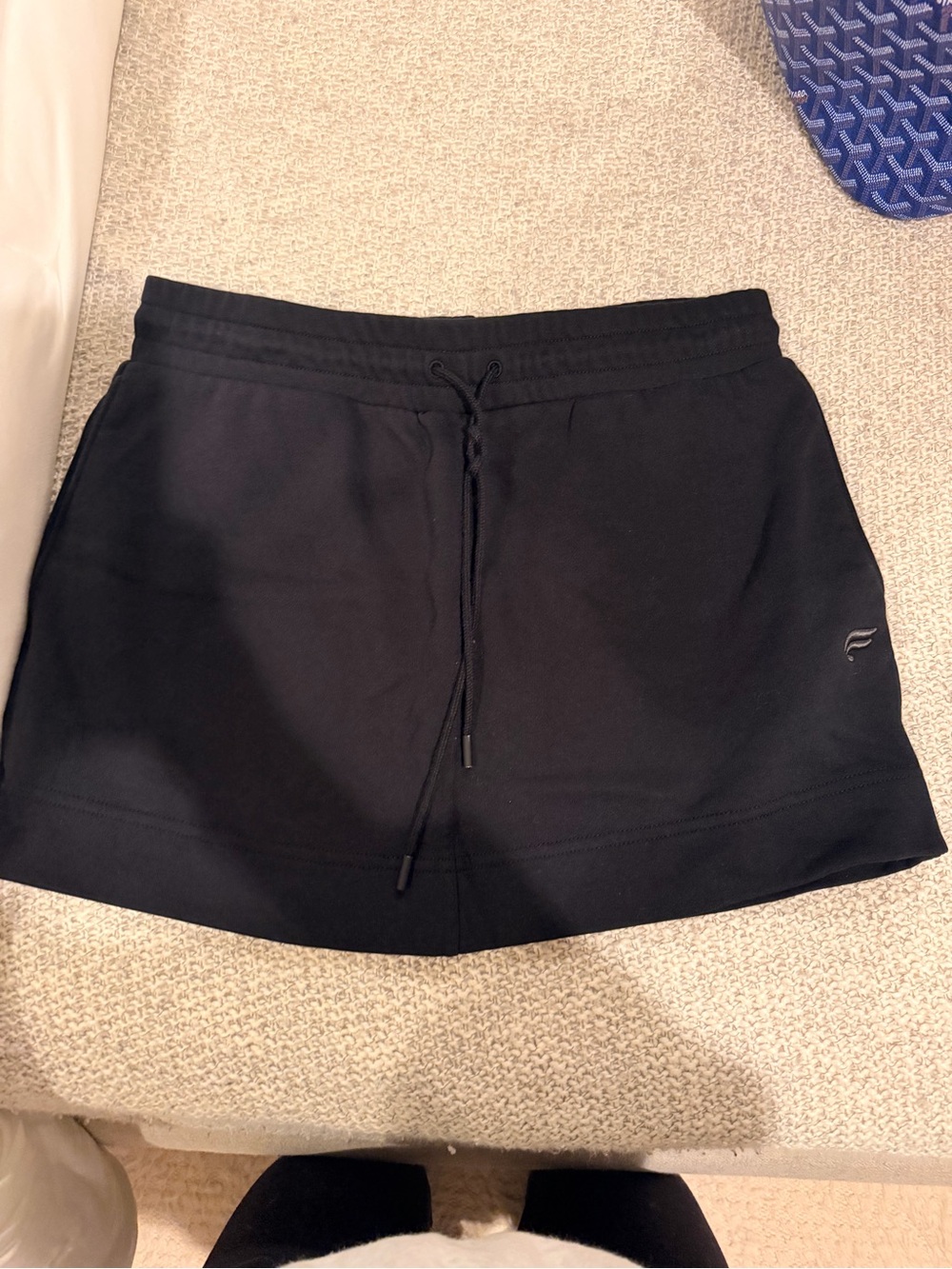 Fabletics Black Drawstring Active Skort